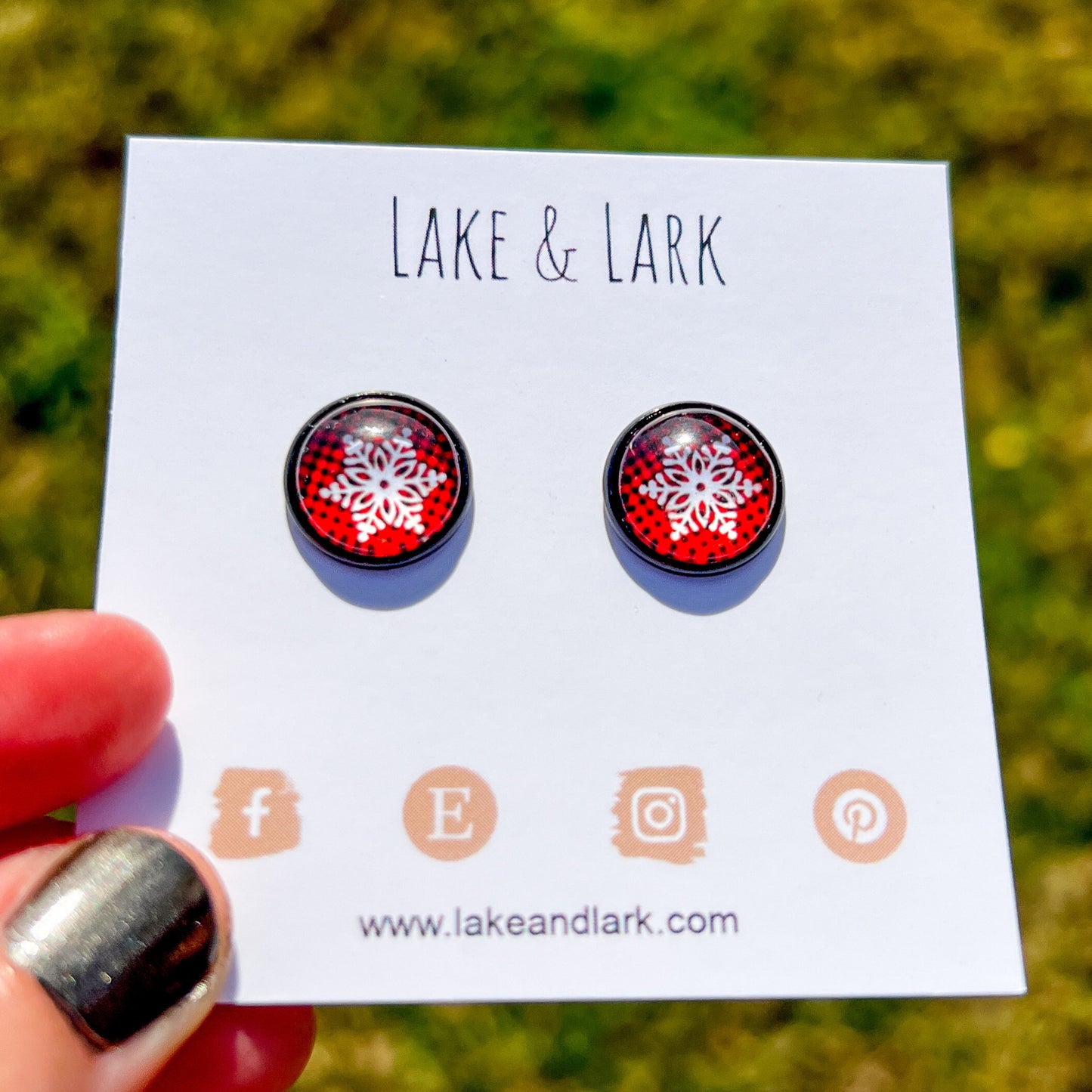 buffalo plaid snowflake