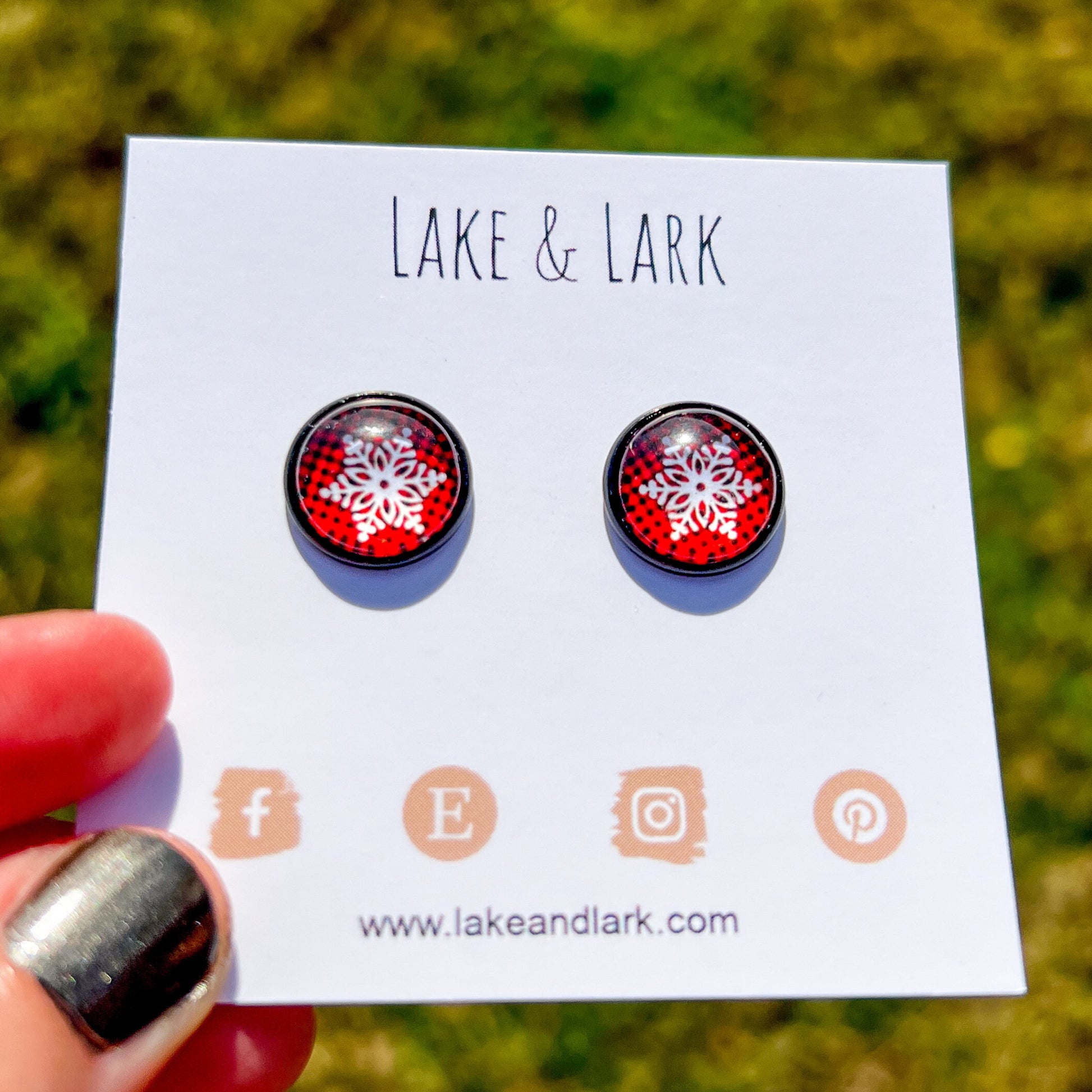 buffalo plaid snowflake