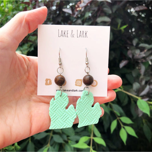 michigan mitten earrings
