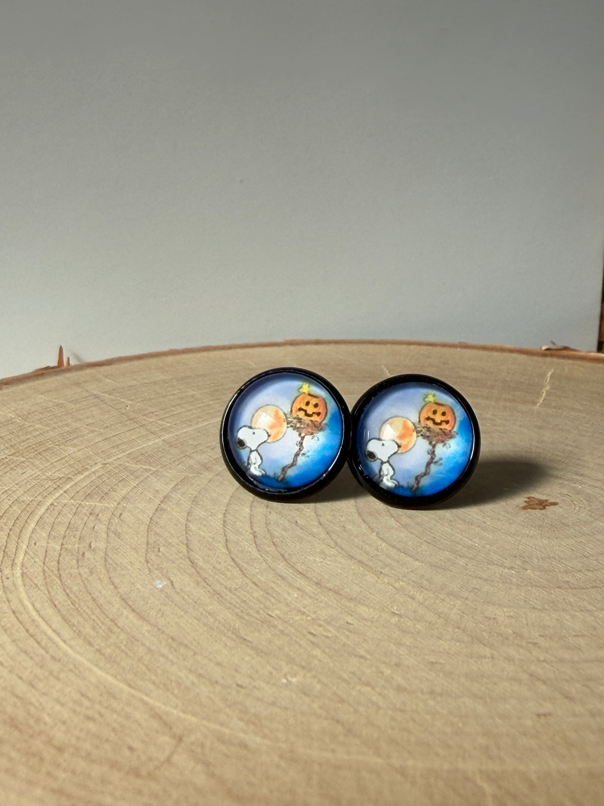 Snoopy Woodstock Halloween Stud Earrings - Lake and Lark