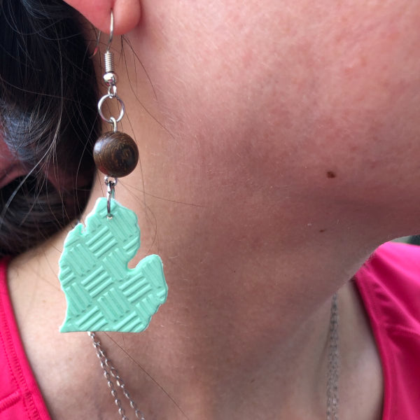 aqua michigan mitten clay earrings lake lark (1)