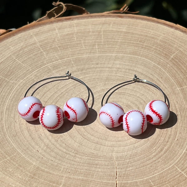 all american baseball earrings