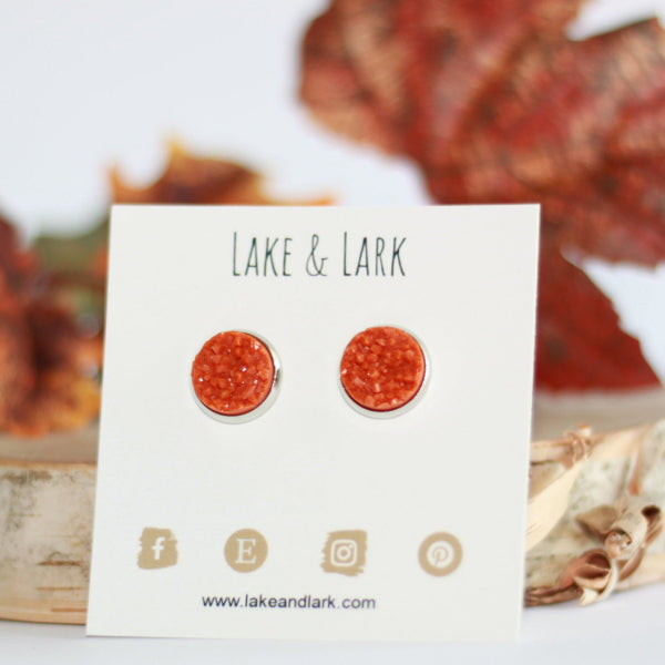 pumpkin spice fall earrings