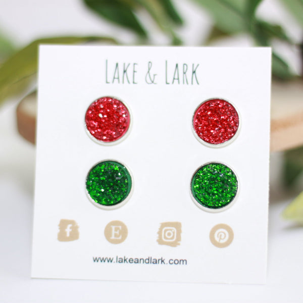 christmas earrings