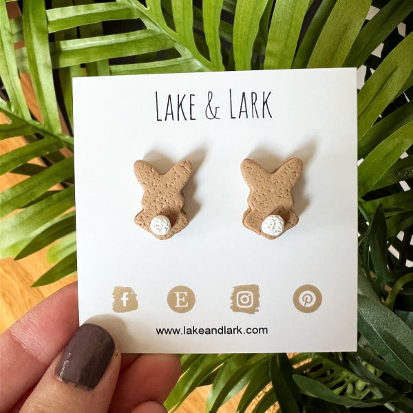 bunny rabbit stud earrings