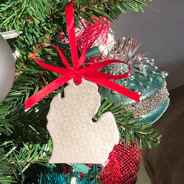 michigan christmas ornament