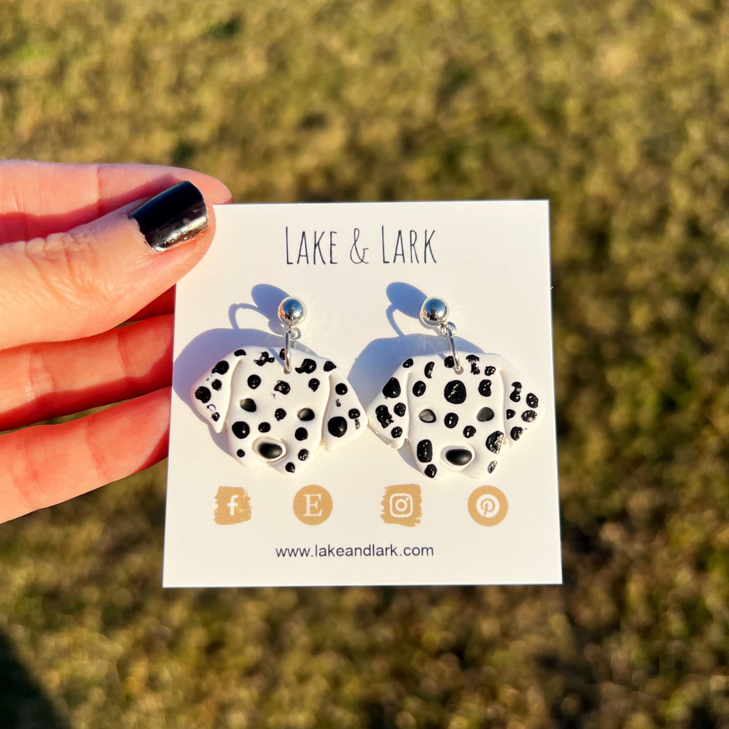 dalmatian dog earrings