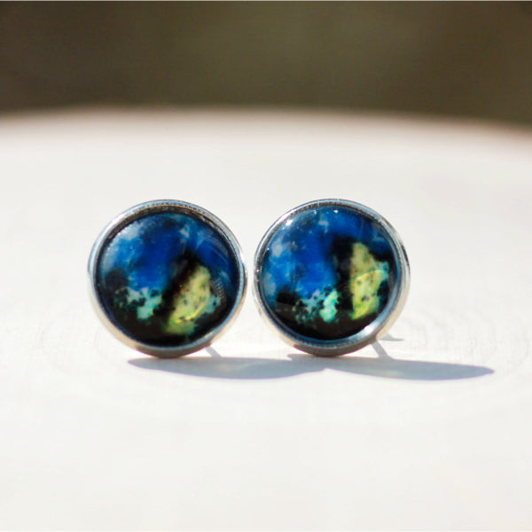 earth stud earrings lake lark