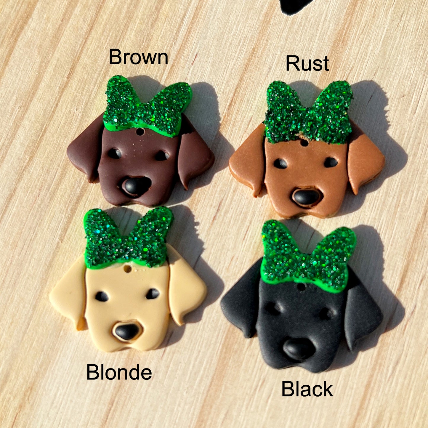 female dog saint patricks day earring color choices lake lark