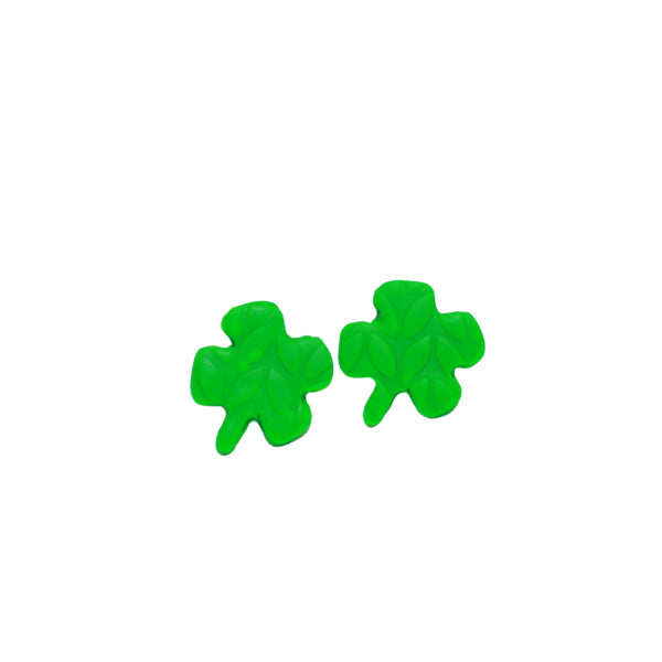 four leaf clover stud earrings lake and lark