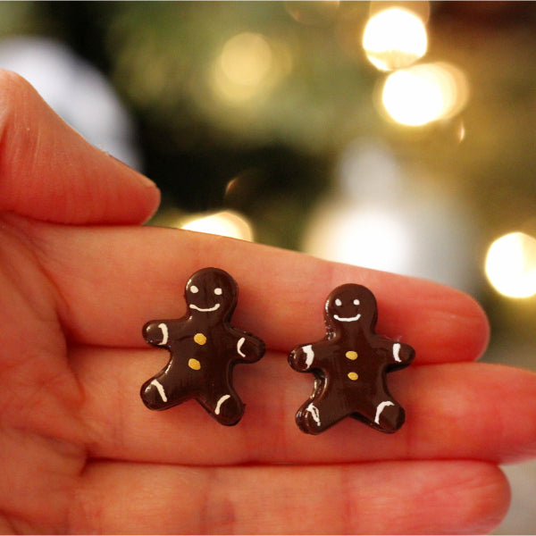 gingerbread christmas earrings lake and lark