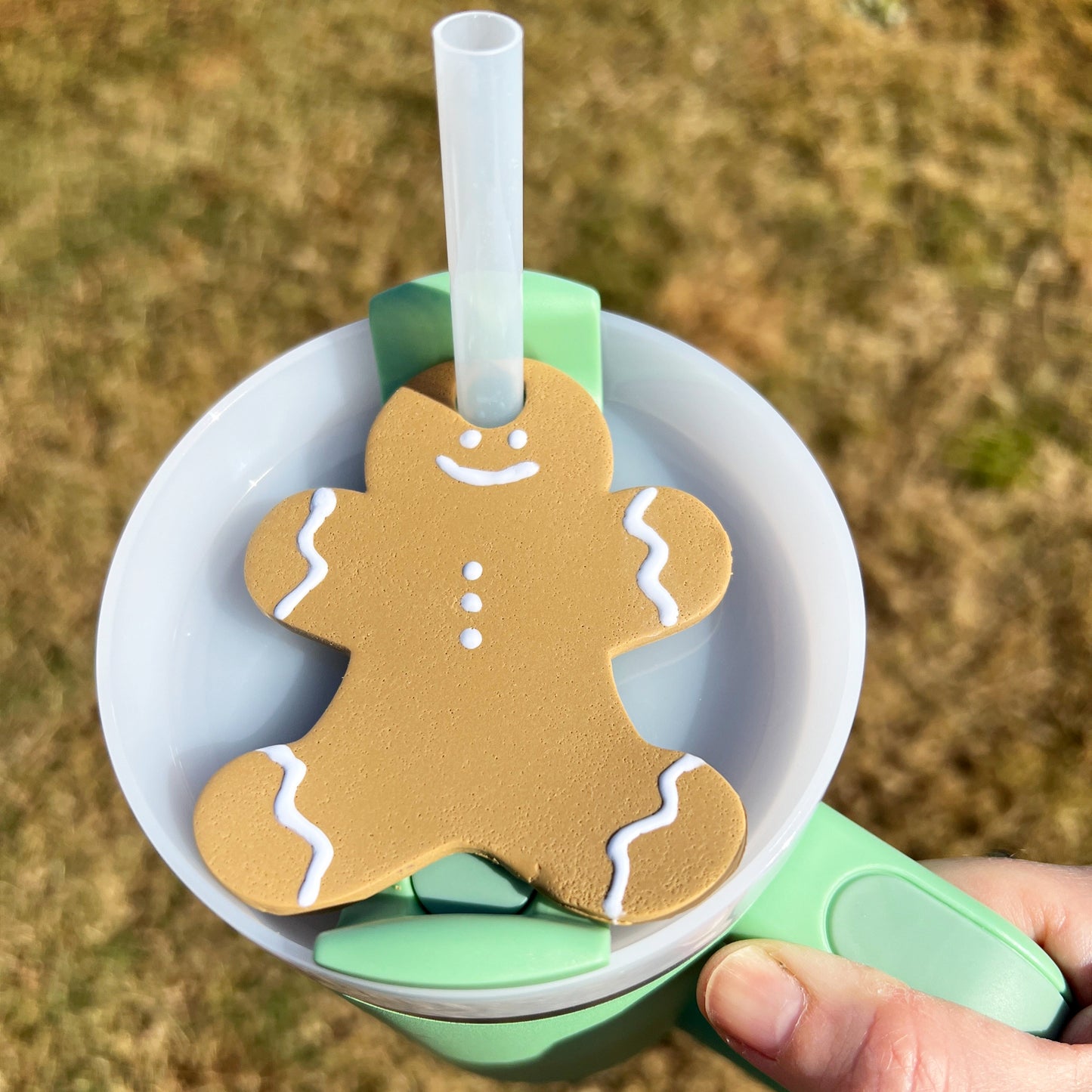 gingerbread christmas stanley cup name plate lake lark