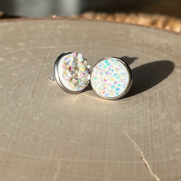 glitter snow stud earrings lake lark (1)