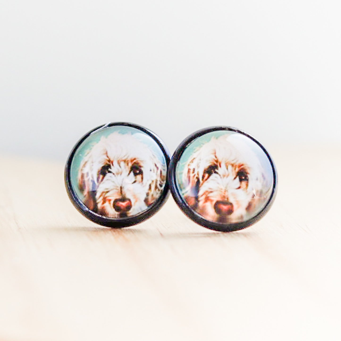 Goldendoodle Dog Stud earrings labradoodle