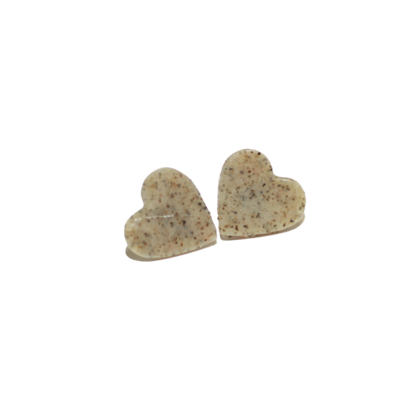 granite heart valentine earrings