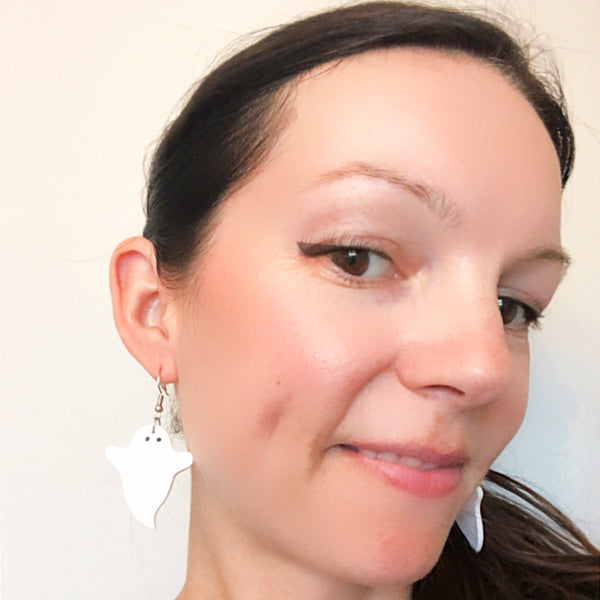 halloween ghost earrings