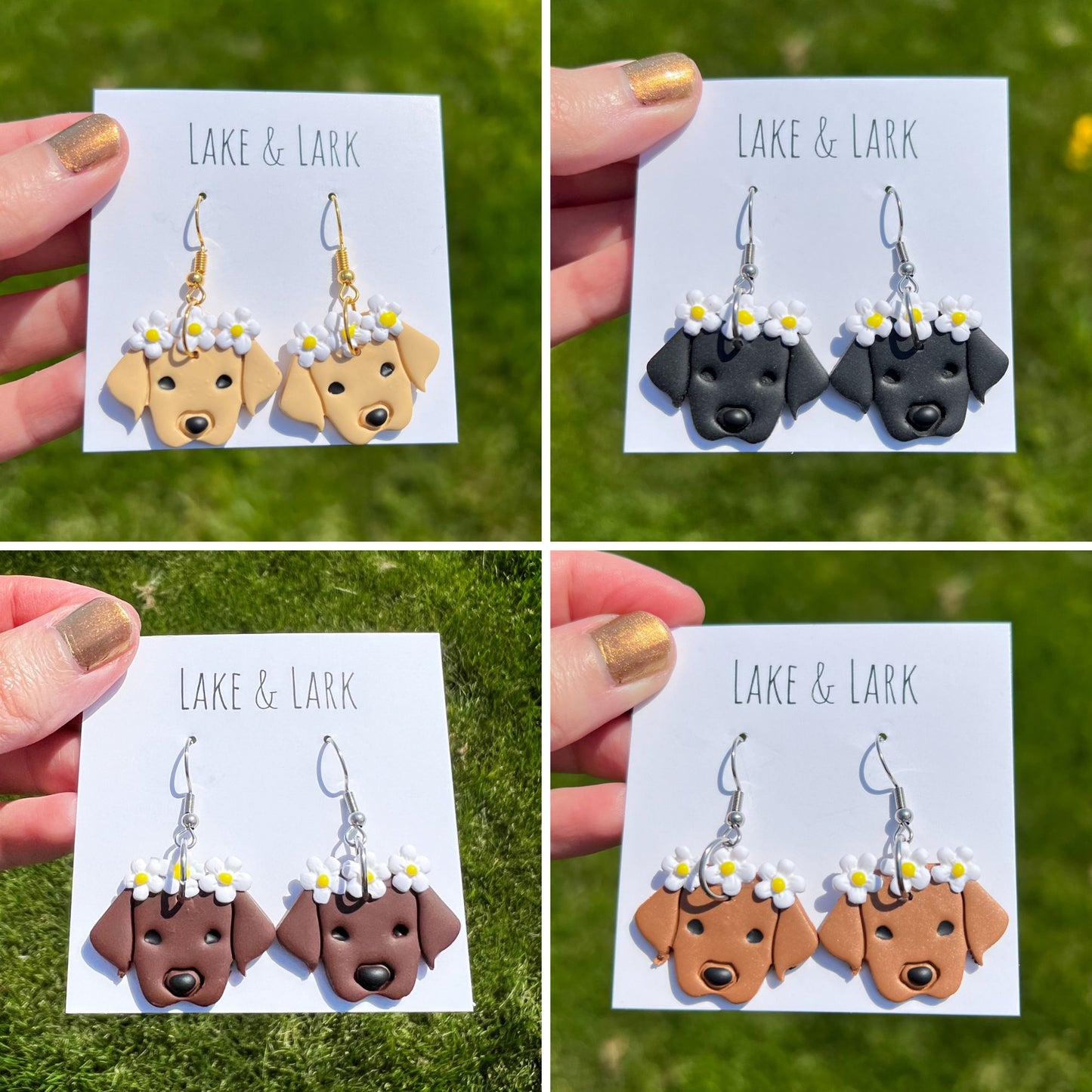 handmade dog earrings for every holiday and season