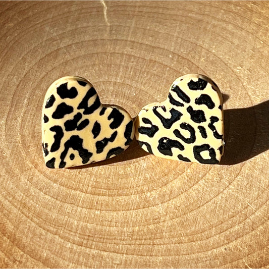 leopard print heart stud earrings lake lark (4)