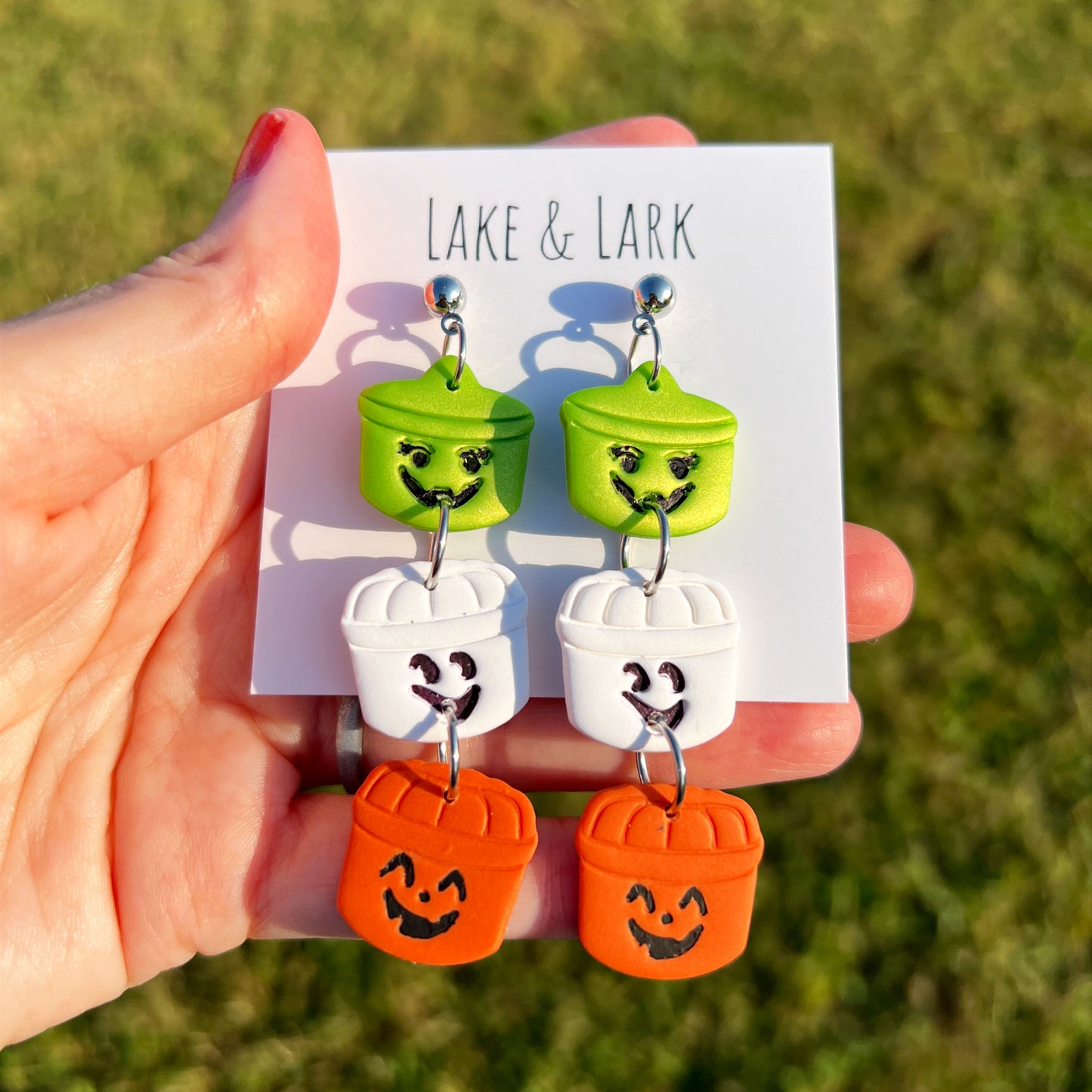 mcdonalds halloween bucket earrings