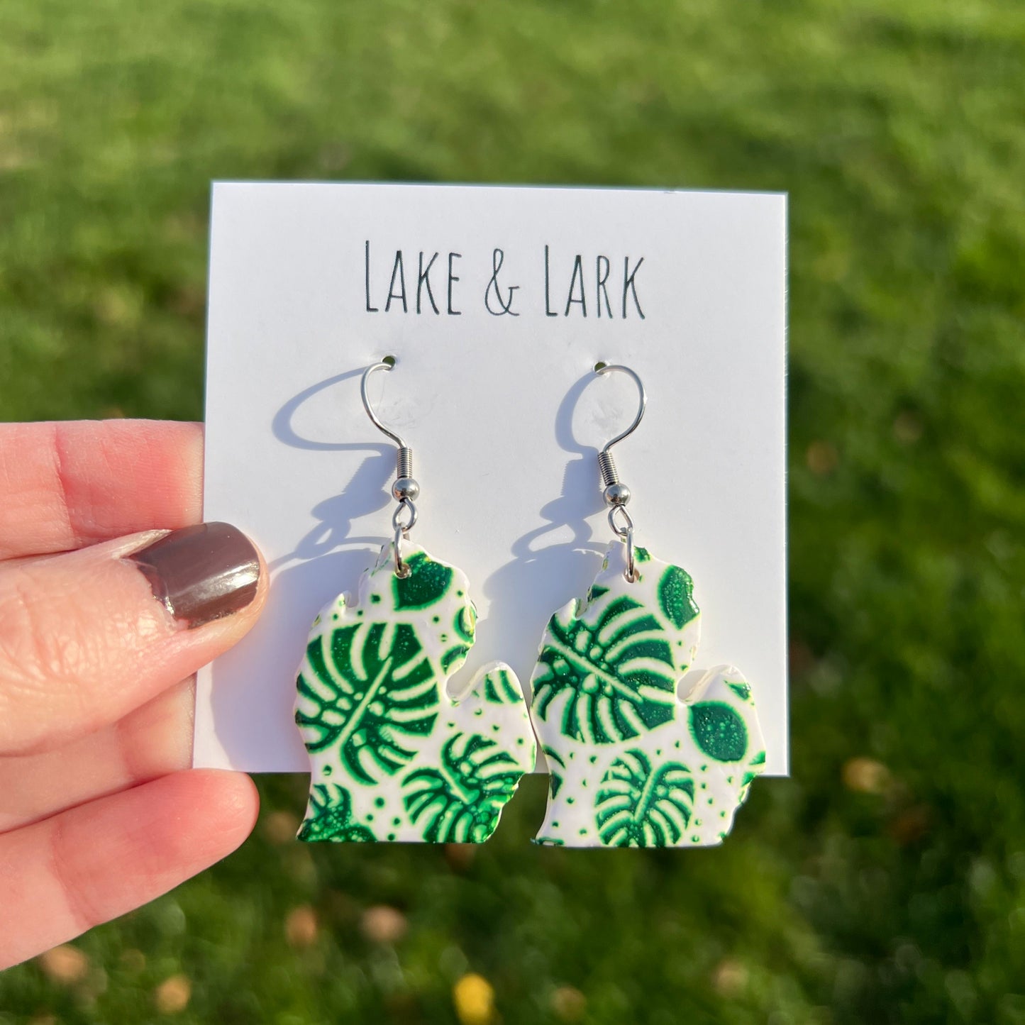 michigan plant mom earrings