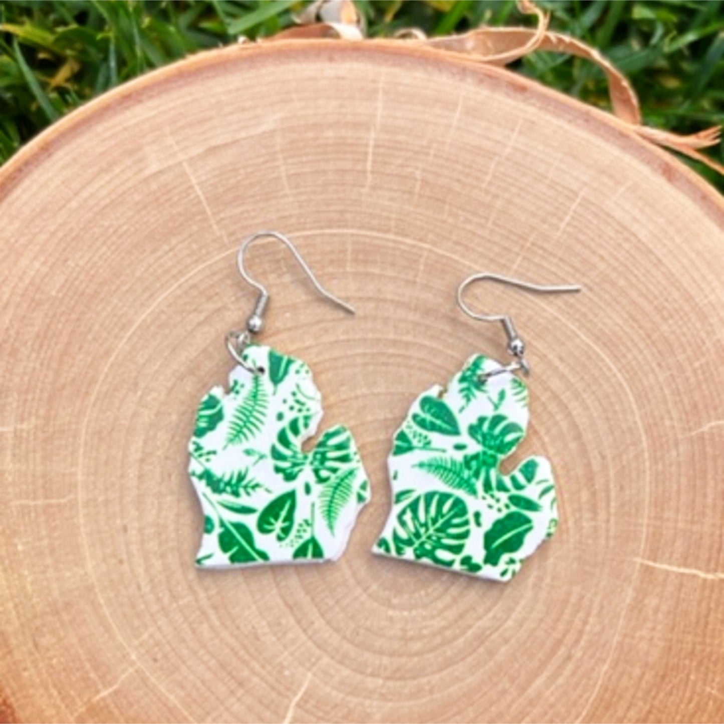 clay michigan plant mom earrings