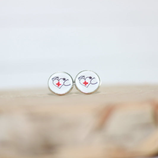 nurse stud earrings