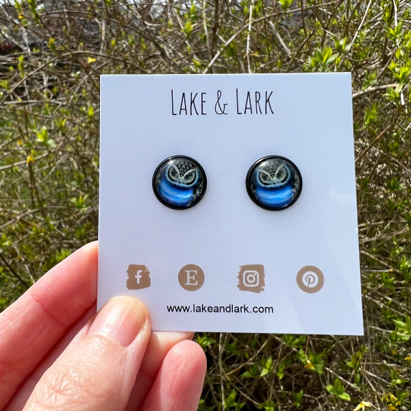 owl stud earrings lake lark (1)