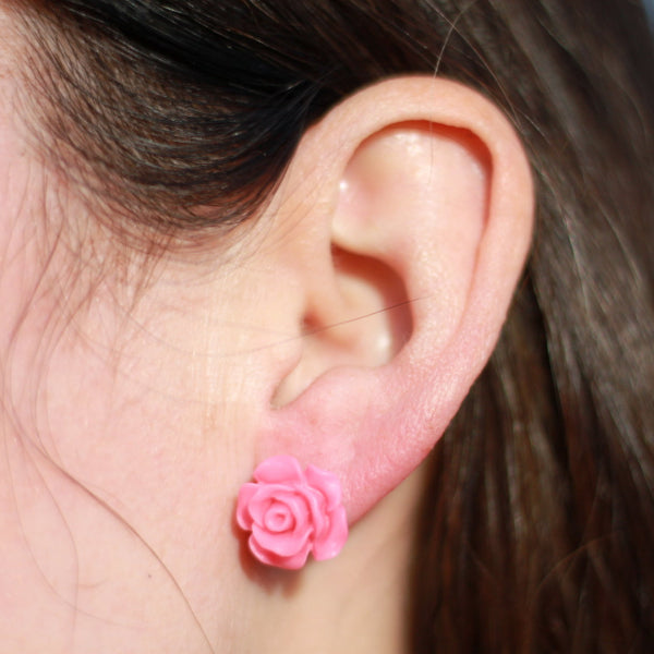 rose stud earring model sizing