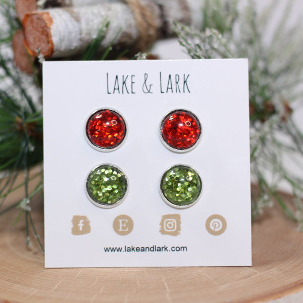 christmas earring set