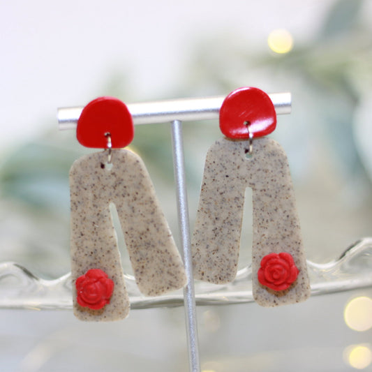 Rose Valentine Statement Earrings