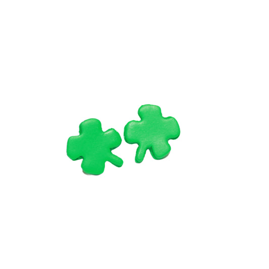 lucky shamrock stud earrings