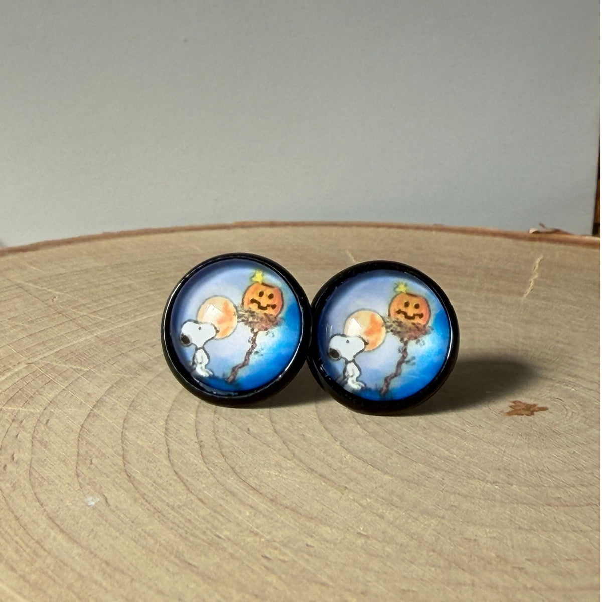 Snoopy Woodstock Halloween Stud Earrings - Lake and Lark