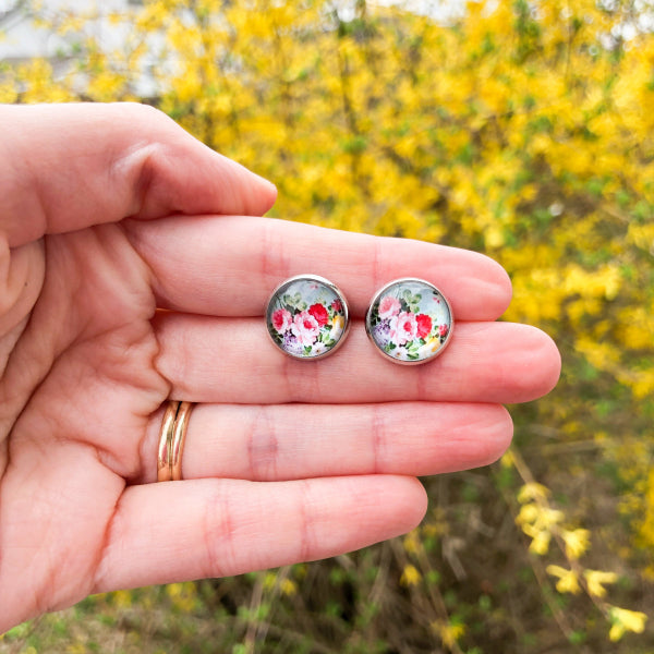 spring flower earrings