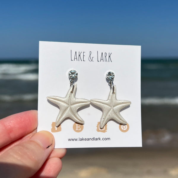 sea star beach wedding earrings