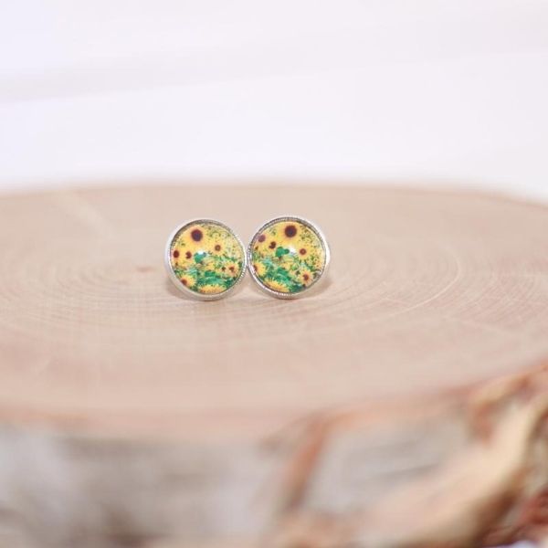 sunflower earrings