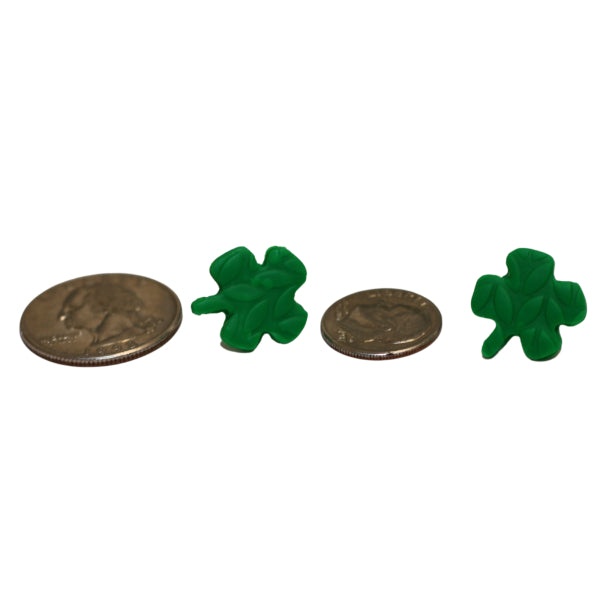 textured shamrock stud earring sizing lake and lark