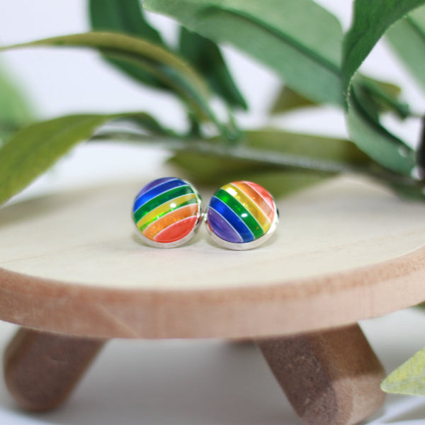 translucent rainbow stud earrings (1)